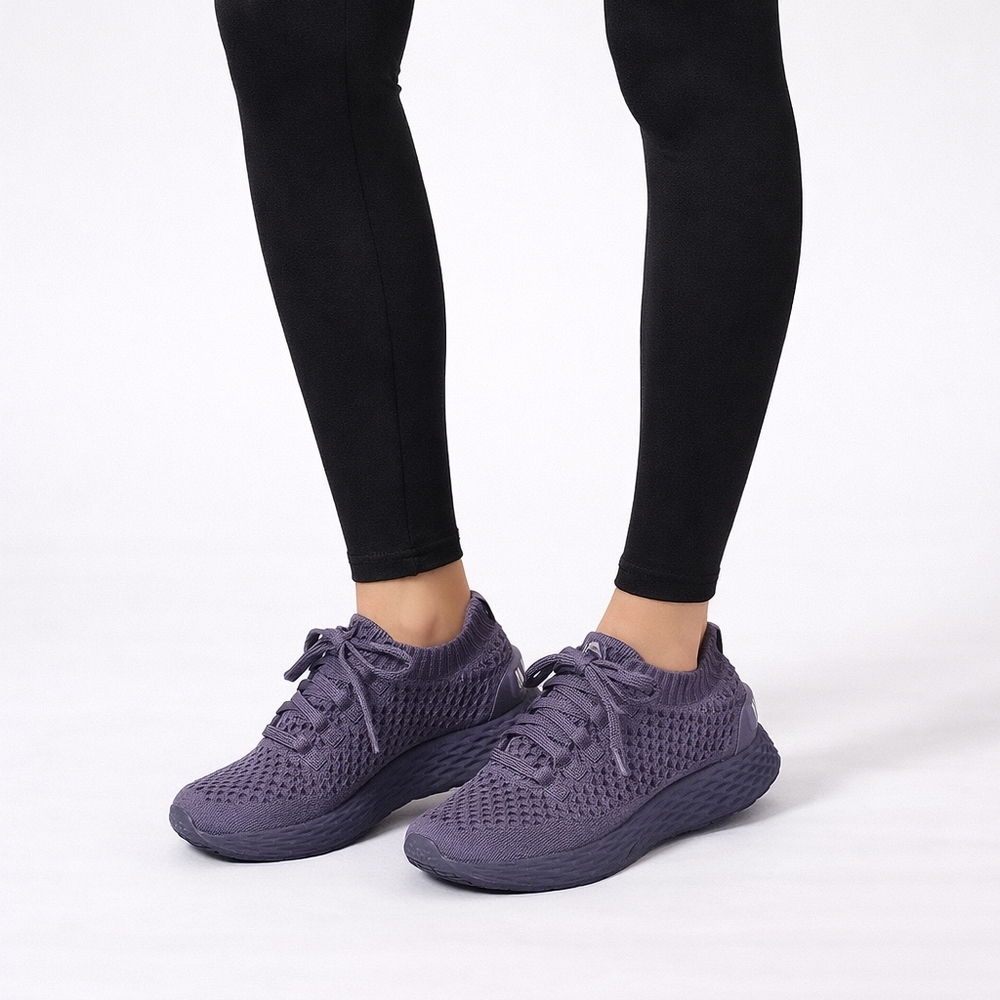 Nobull Allday Knit Purple Sneakers Size 8.5